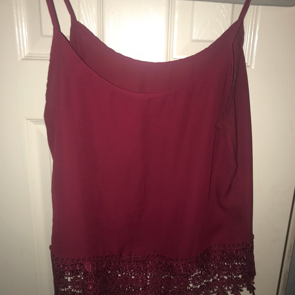 Red tank top
